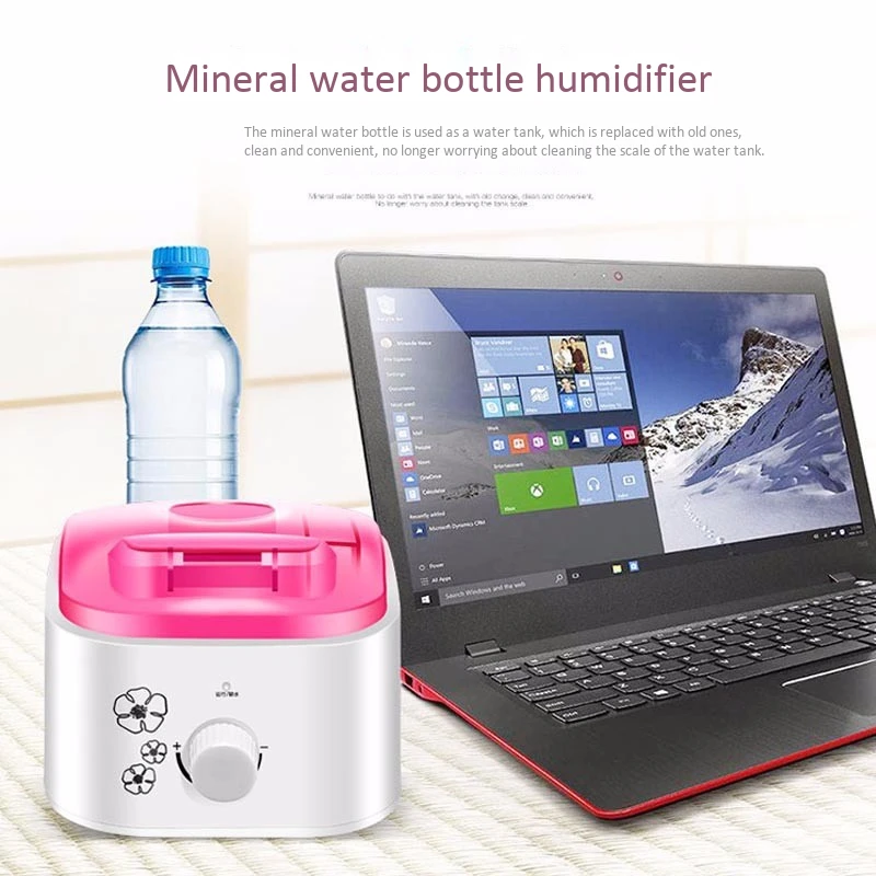 Mini Air Humidifier Water Bottle Ultrasonic Humidifier Household Mute Bedroom Mini Small Desktop Office Steam Diffuser Atomizer
