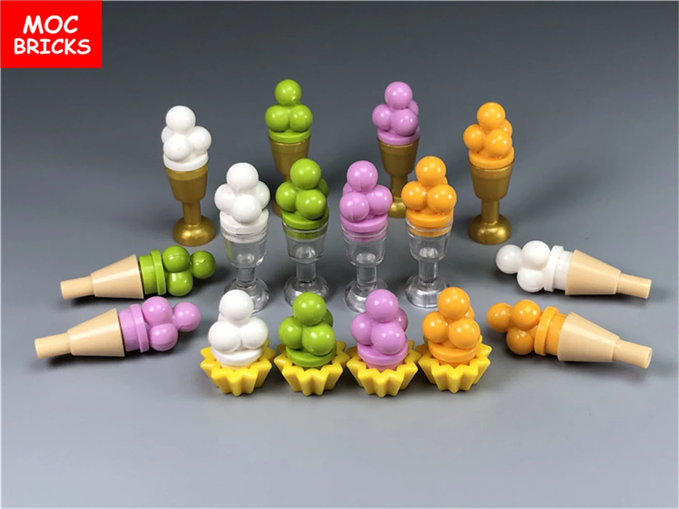 Кубики MOC мороженое облака пена подходит для обучающих строительных блоков 6254