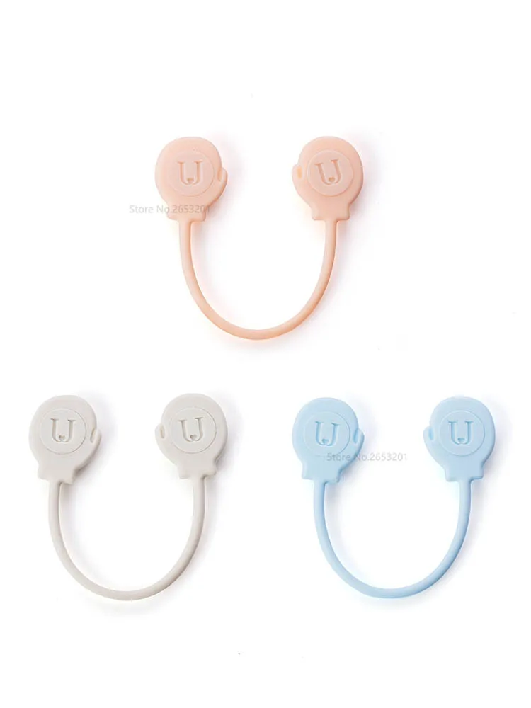 3Pcs Xiaomi 3 шт. набор Многофункциональный магнитный ремень Органайзер простой силиконовый для наушников Смарт настенный переключатель еда умный дом - Цвет: 3Pcs