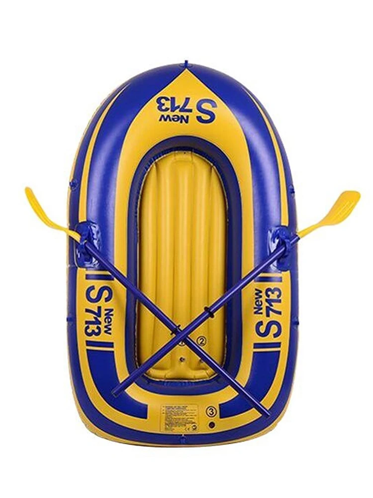 Kayak Thicken Safe Iatable Boat For Single-person PVC Rowing Fishing Boat Kayak For Outdoor Driving Fishing