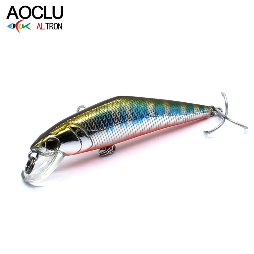 AOCLU-Harter sinkender Minnow-Köder für das Allklassen-Angeln, harter Köder, flacher flacher Körper, leicht gegossen, Inshore, Marlin fisch, 63mm, 8,0g