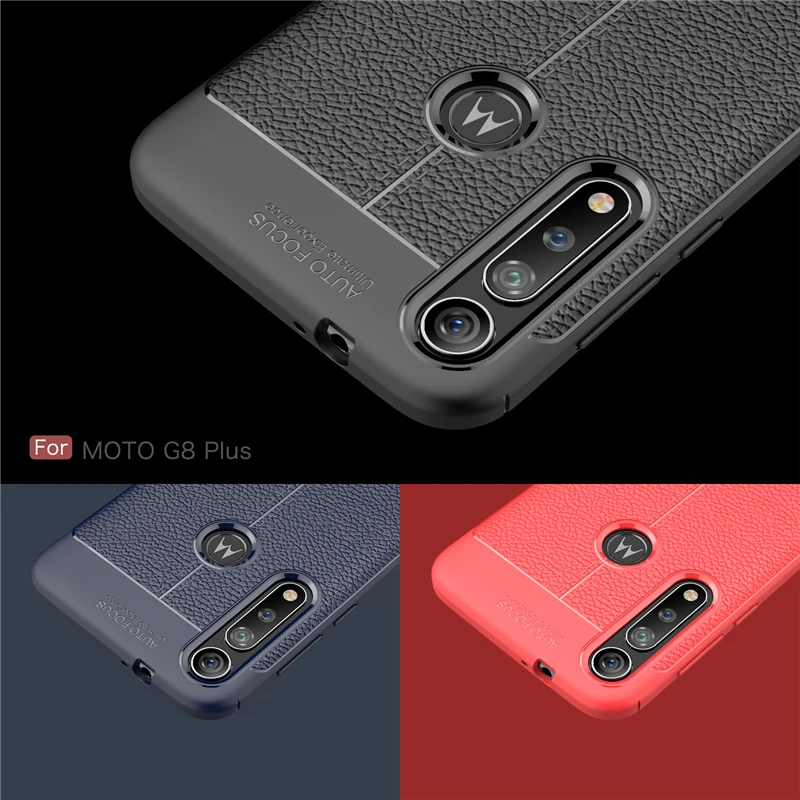Для Motorola Moto G8 Plus Чехол Мягкий ТПУ силиконовый Кожаный противоударный чехол для Motorola Moto G8 Plus чехол для Moto G8 Plus BSNOVT