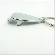 Металлическая Серебристая подарочная открывалка для бутылки брелок для ключей автомобиля крутая подвеска настраиваемая LOGOG109