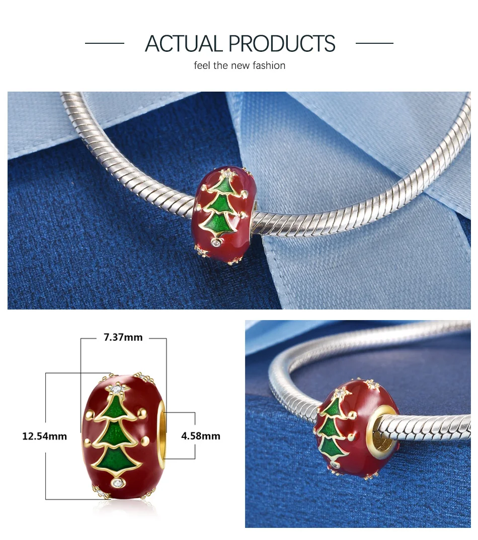 Jiayiqi, Рождественская серия, 925 пробы, серебряные амулеты, бусины, подходят для женщин, Pandora, амулеты, серебро, 925, хорошее рождественское ювелирное изделие
