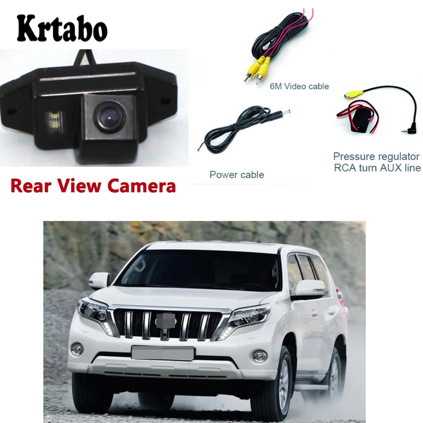 Для TOYOTA Prado средняя легкая камера парковки full hd камера ночного видения широкоугольная камера заднего вида