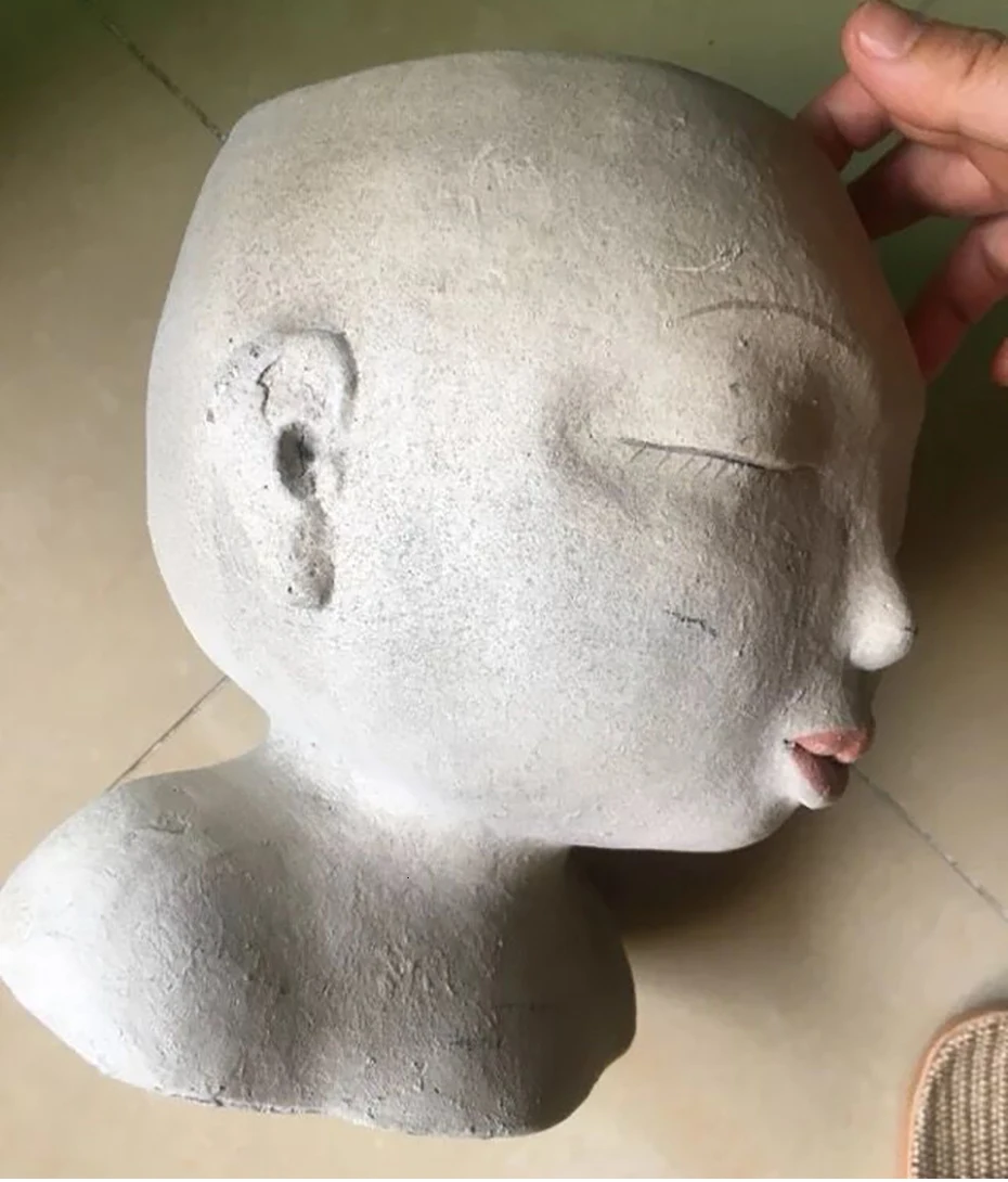 Human Face Vase Abstract Resin Flower Pot Doll Shape Sculpture Succulents Head Shape Vase Flower Arrangement Garden Home Decor