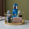 Metal Makeup Organizer Vanity Storage Rack Creams Jewelry Display Stand Tray Decorative Lipstick Organizing Tray Plate 4