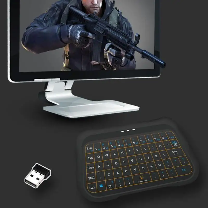 Беспроводная клавиатура Air mouse сенсорная панель с сенсорным экраном контроллер для Android Windows для Mac Linux OS tv Box PC