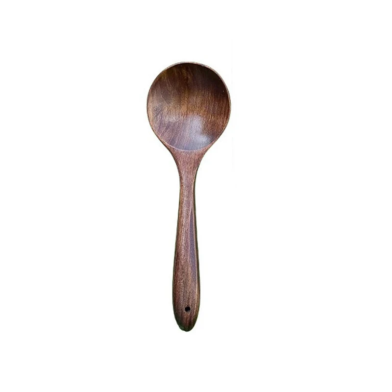 Wooden Spoon Деревянная Ложка Вилка бамбуковая кухонная посуда инструмент суповая чайная ложка для Kicthen десертная ложка для риса, супа детская вилка для фруктов - Цвет: Wooden Spoon