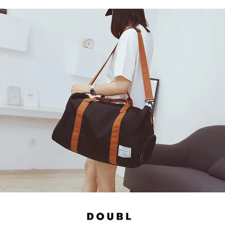 Короткая дорожная сумка для путешествий, сумка для путешествий, Большая вместительная спортивная сумка для тренировок