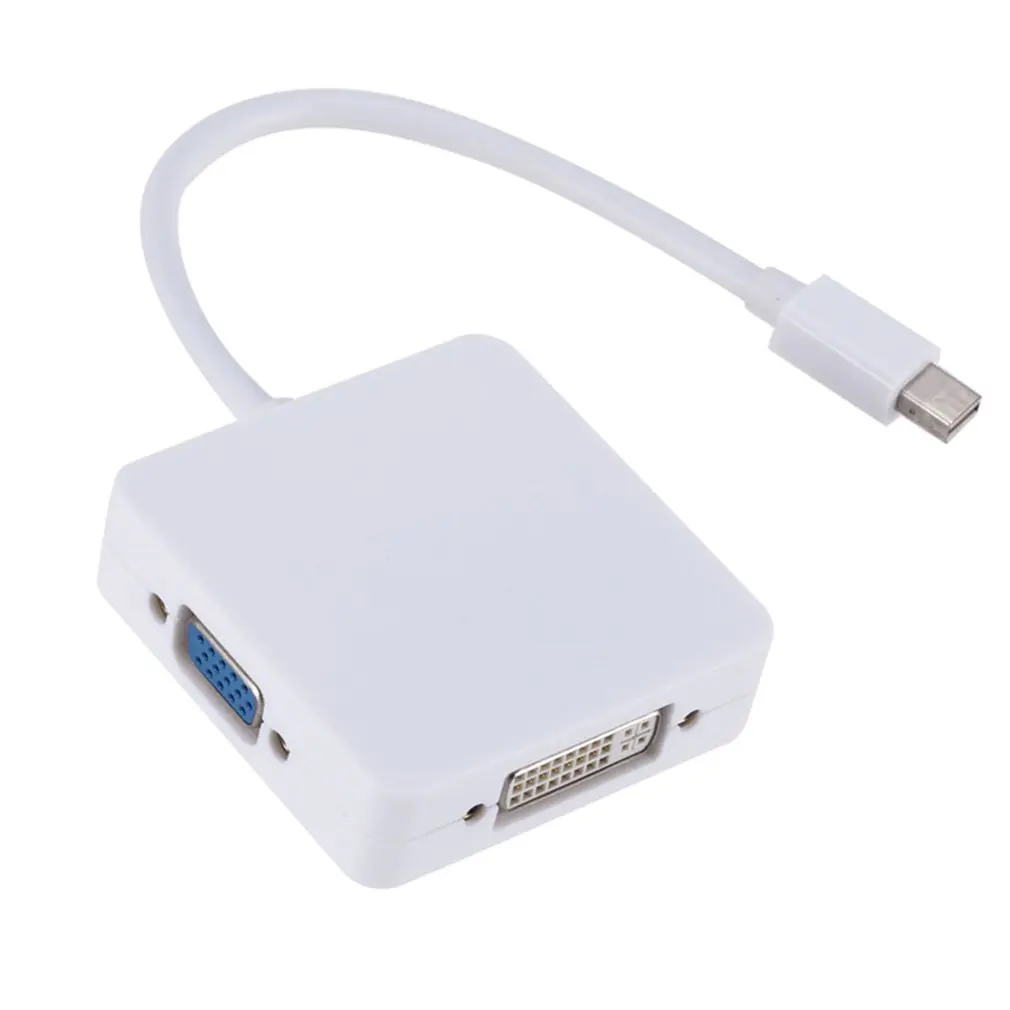 3 в 1 Мини Dp к Vga Hdmi Dvi адаптер преобразования мини дисплей порт DP к DVI VGA HDMI адаптер кабель для MacBook Pro Air