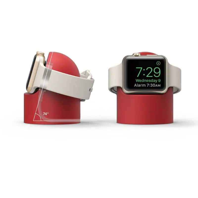Зарядное устройство гору силиконовый держатель Dock для Apple Watch Series 4/3/2/1 44mm/42mm/40 мм/38 мм зарядный кабель