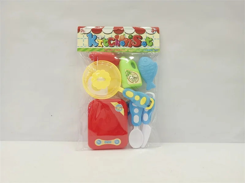 

Children'S Educational Early Childhood Play House Kitchen Toy GIRL'S And BOY'S Cooking Cook Model Kitchenware Tableware Set