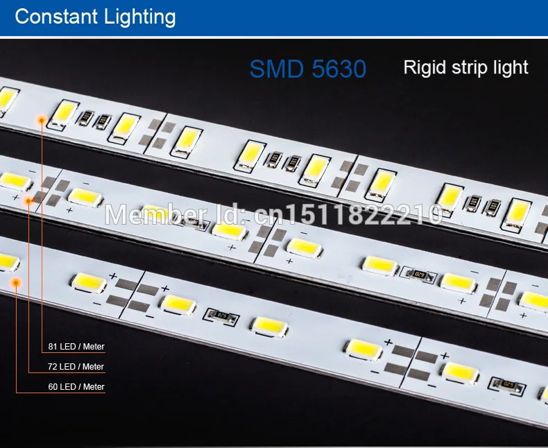 Fanlive 5630/57301 м, 72 светодиода, Dc24v Алюминиевая СВЕТОДИОДНАЯ подсветка наружные барные огни жесткий бар нейтральный белый 4500k 30 м/лот алюминиевый профиль