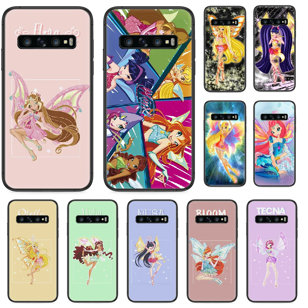 Чехол для телефона Girl Winx Clubs Samsung Galaxy S 10 20 3 4 5 6 7 8 9 Plus E Lite Uitra черный мягкий чехол