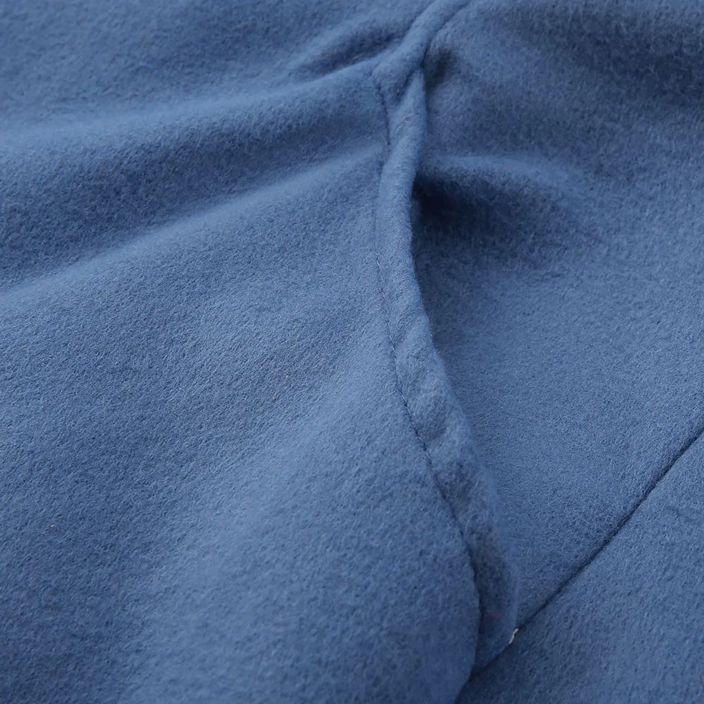 KANCOOLD женское однобортное модное шерстяное пальто, 4 цвета, S-3XL, однотонное, зима, модное приталенное Элегантное длинное пальто