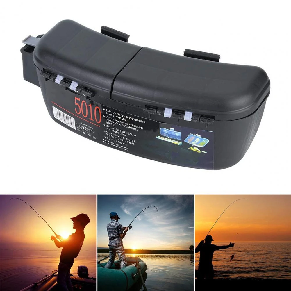 Multifunctional Portable Fishing Bait Tackle Box Waist Carrier Lure