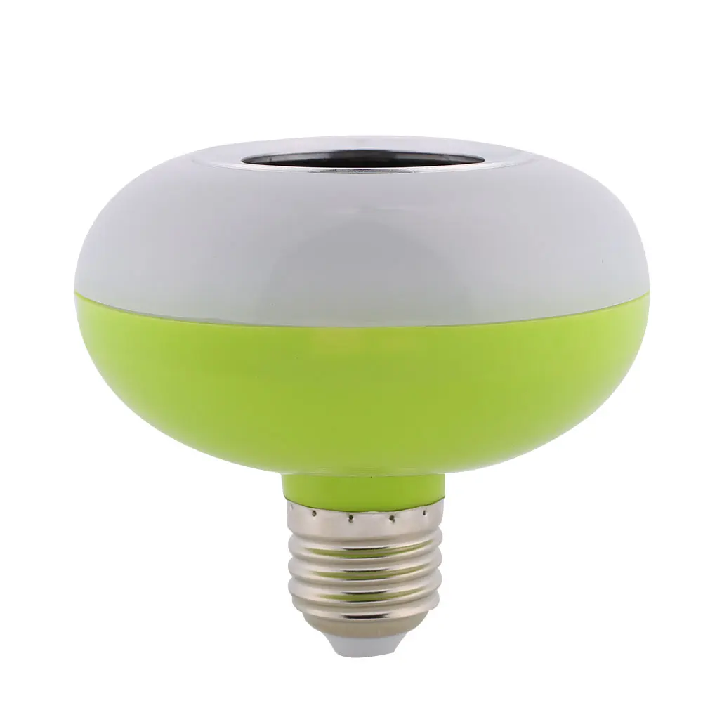 E27 умный светодиодный светильник Bluetooth музыка воспроизведение с пультом