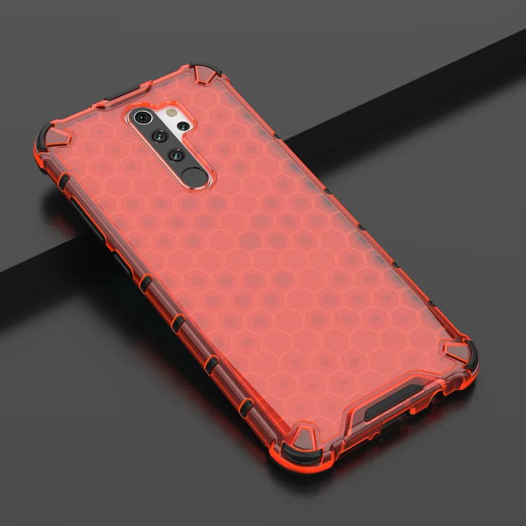Красный Redmi Note8 Pro защитный чехол Гибридный Жесткий ПК Задняя панель для Xiaomi Redmi Note 8 Pro Чехол Redmi Note 8 задняя крышка Note8Pro кожа - Цвет: Красный