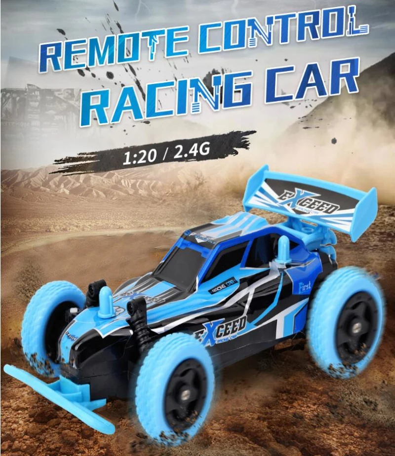 Высокая скорость дрейф гоночный Мини RC автомобиль игрушка 1:20 2,4 г 15 км/ч 4WD пульт дистанционного управления внедорожный 4X4 RC автомобиль радио пластик RC игрушки автомобиль