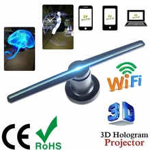 3d fan Hologram projector Advertising Display hologram Fan Holographic Imaging lamp 3d Display Advertising logo Light Decoration
