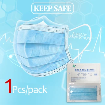 

Sterile Masks Medical Surgical Mask Anti-Dust Anti-Bacterial 3-Layers Elastic Mouth Nose Proof Disposable Medical Sterile Masks