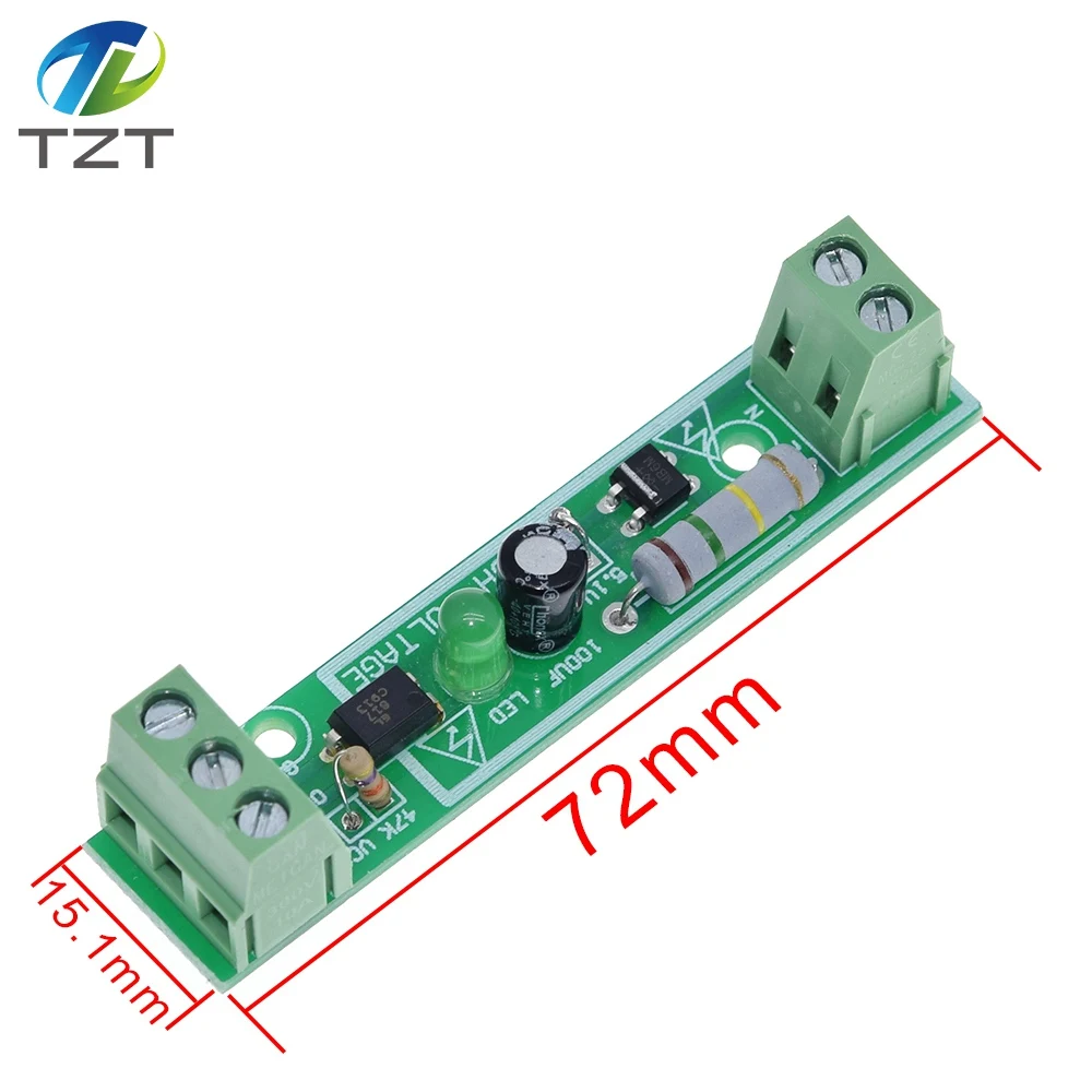 1 Bit AC 220V Optocoupler изоляционный модуль обнаружения напряжения Адаптивная плата 3 5V