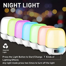 

LED Lamp with Digital Clock Support TF SD Card Wireless Bluetooth Speaker 360 Degree Rotation Projector Night Light Music Player