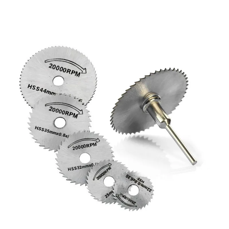 7pcs HSS пильный диск для вращающихся инструментов Dremel огненный резчик по металлу