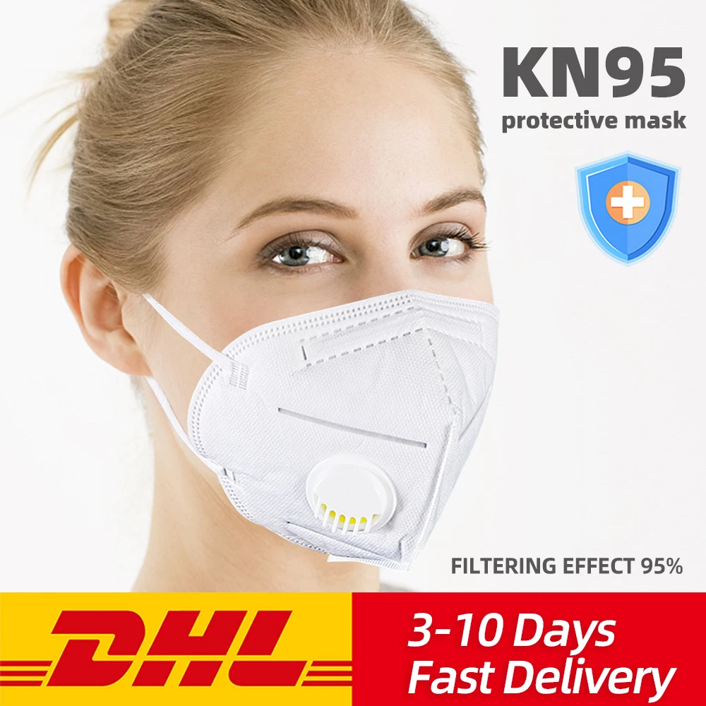 

Wholesale N95 Mask Valve 20/50Pcs Face Masks Anti Dust Mouth-muffle Men Women Anti Fog Mouth Face Masks Breathable Mouth Cover