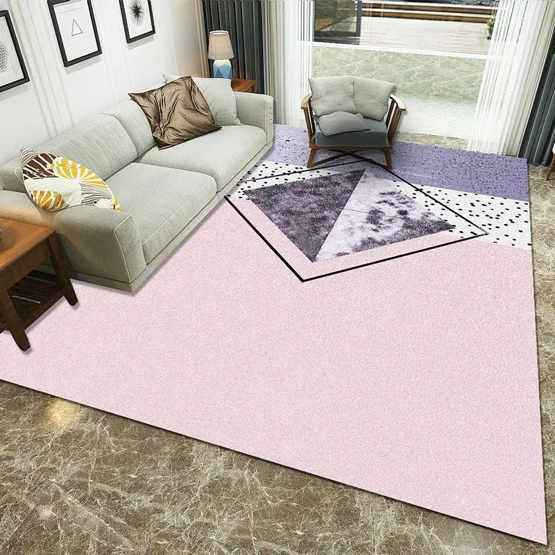 Творческий Геометрическая 3D с принтом, большого размера ковры для Гостиная Спальня Площадь Ковер домашний декор напольный коврик для чаепития против скольжения напольный коврик - Цвет: 2