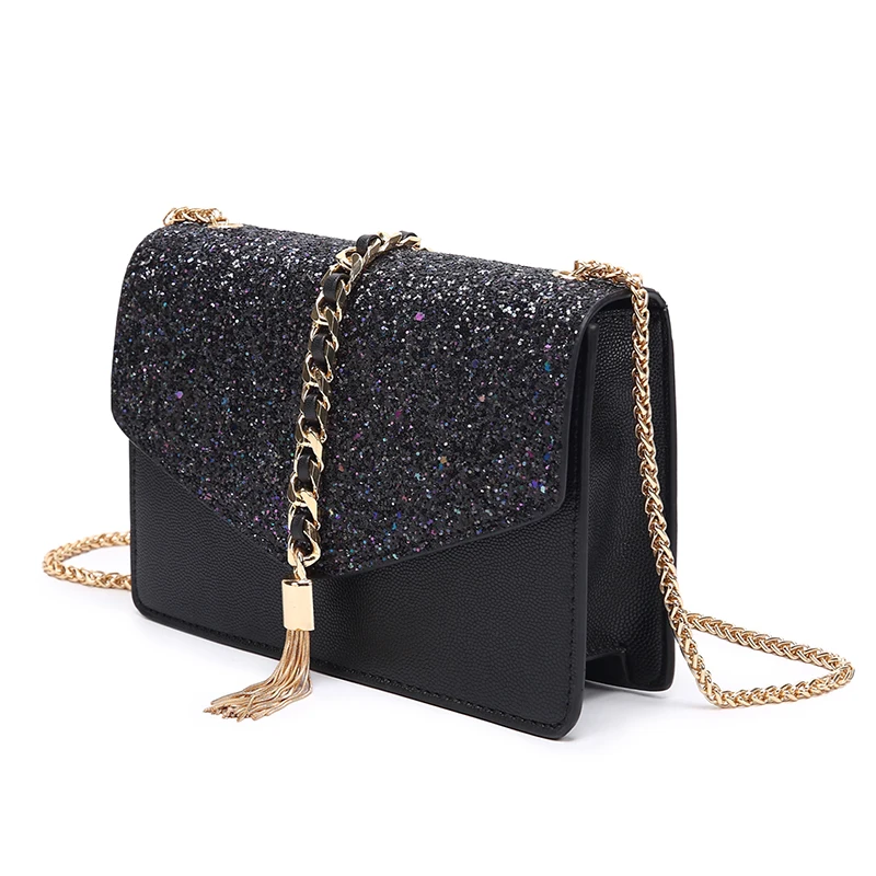 Ceossman 2020 Fashion New Female Square Tote bag Quality Tassel Women's Designer Handbag Ladies Chain Shoulder Crossbody Bag