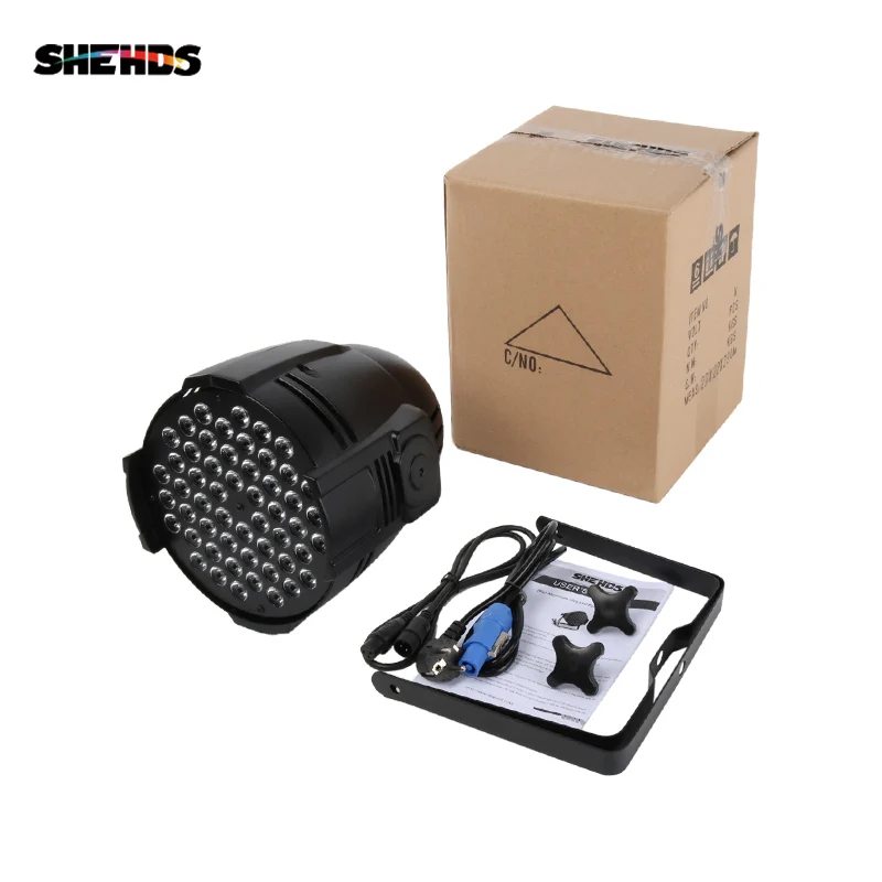 SHEHDS алюминиевый сплав авиационный штекер светодиодный Par 54x9 Вт RGB светодиодный светильник ing DMX512 проектор прожектор светильник может мыть DJ сценический светильник