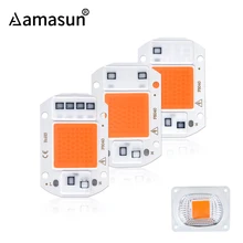 DIY COB светодиодный светильник для выращивания 20 Вт 30 Вт 50 Вт 110 В 220 в полный спектр светодиодный COB чип с отражателем объектива Фито лампа для растений растут палатки коробка