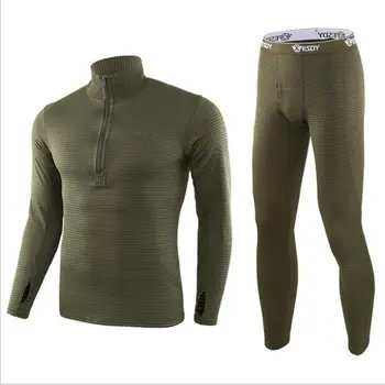 

2019 Thermal Underwear Sets For Men Winter Long sleeve Thermo Underwear Long Winter Clothes Men motion Thick Thermal Clothing