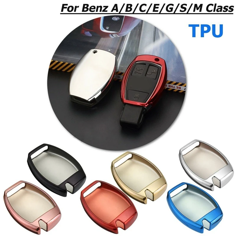 ТПУ дистанционный смарт-чехол для ключей, чехол для Mercedes A B C E G s m Gl Class