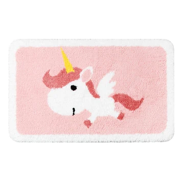 

1PC Pink Anti-Slip Flocking Door Mat Doormat Carpet Tapis Cuisine Floor Mat Hogar Tapis Ground Mat Foot Pad For Home Bedroom