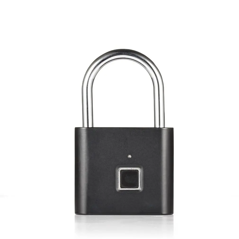 

Fingerprint Lock Padlock U Shape Lock Electronic Lock Safe Durable Convenient Anti-theft Portable Home Luggage Case Lock