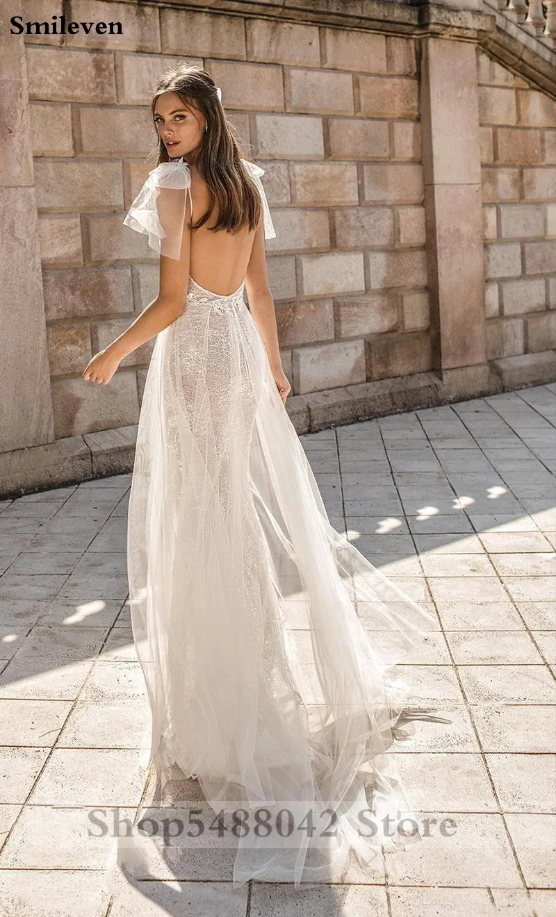 BERTA-Lace-Beach-Wedding-Dress-Boho-Plunge-V-Neck-Sexy-Fashion-Open-Back-Bohemian-Bridal-Gowns (1)