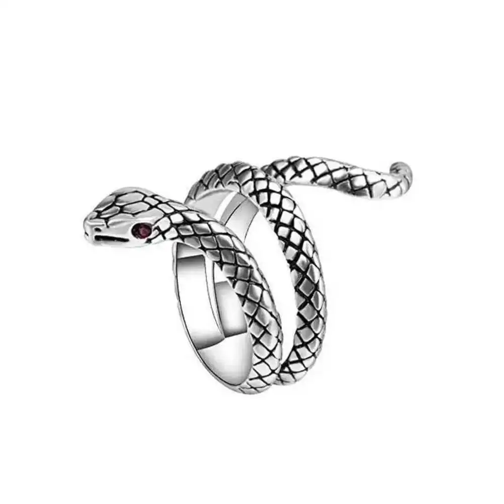 2021 Summer Trendy Gold Glitter Green Enamel Snake Dragon Adjustable Finger Midi Rings Korean Fashion Party Jewelry 