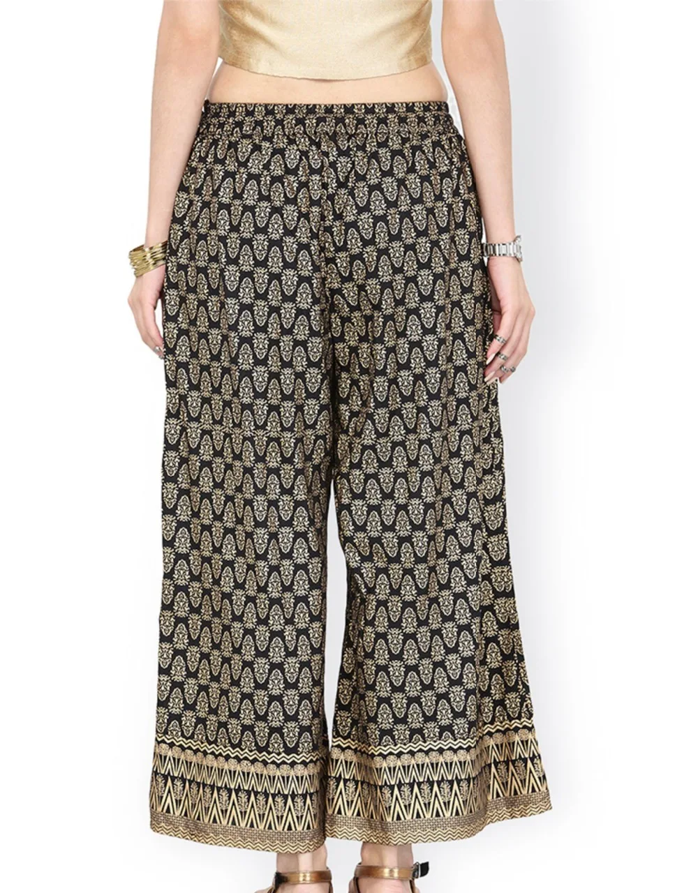 Новые женские модные комплекты в этническом стиле хлопковые брюки Индия Kurtas черные широкие брюки