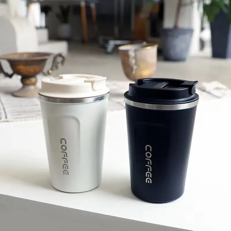 YRPcoffee Кружка 380 мл/500 мл термо чашка 304 нержавеющая сталь с крышкой Авто