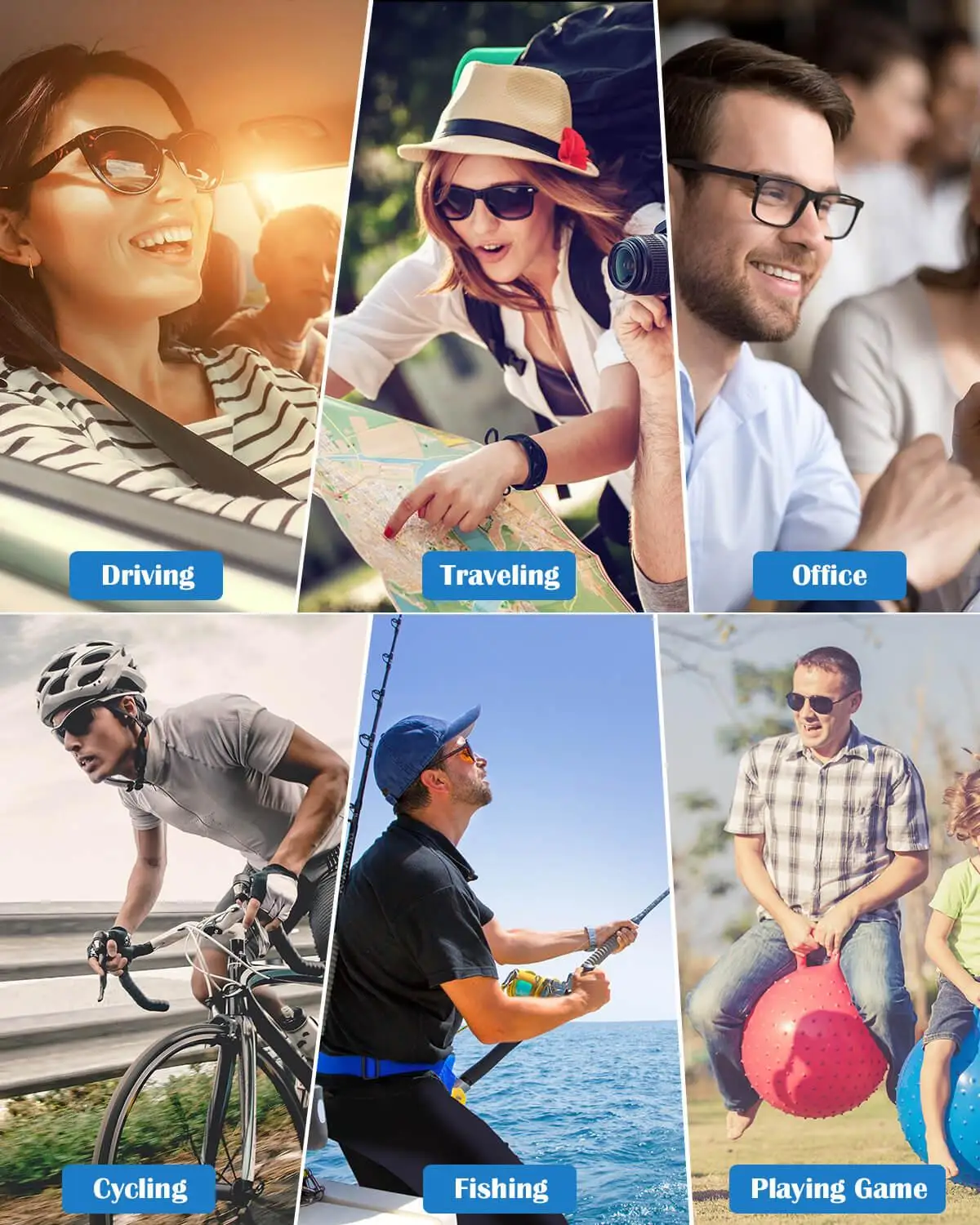 Wireless Audio Bluetooth Sunglasses with Open Ear