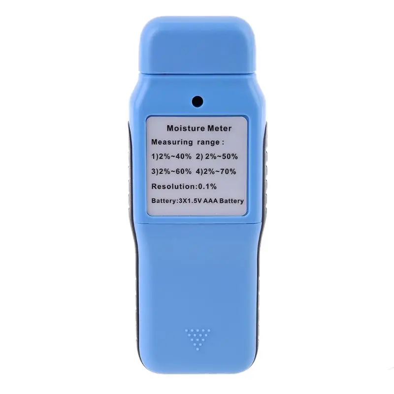 Wood Moisture Meter Humidity Tester Timber Damp Bamboo Paper Detector 2%~70% 649E