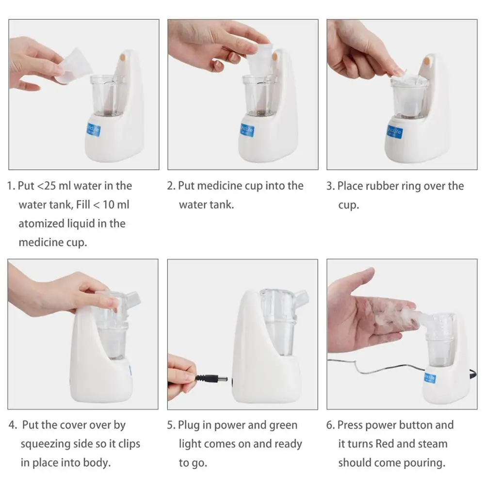 Quiet Home Inhaler Health Care Mini Handheld Portable Automizer Ultrasonic Nebulizer for Children Adult Asthma Inhaler 1 Quiet Home Inhaler Health Care Mini Handheld Portable Automizer Ultrasonic Nebulizer for Children Adult Asthma Inhaler 5