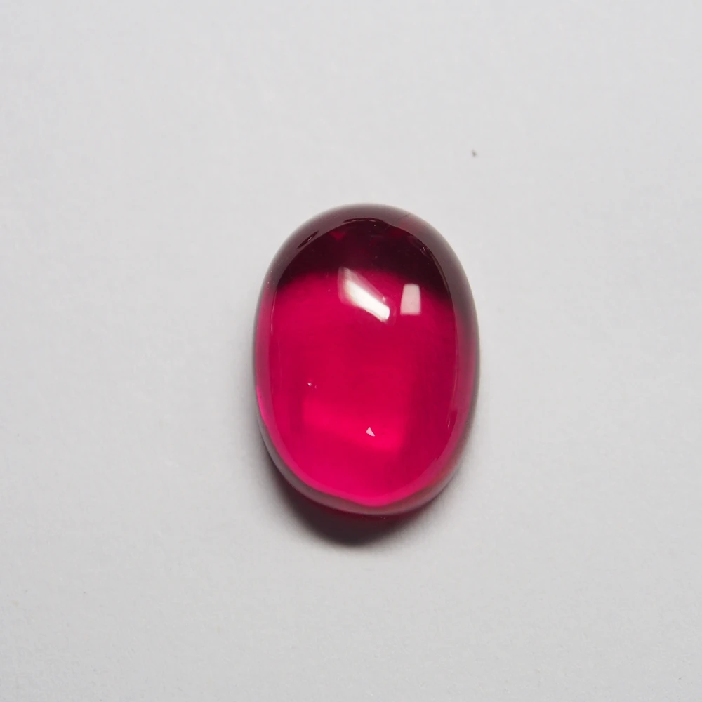 

9*11mm 10 Piece/a lot Red Color Oval Cabochon Synthetic Corundum Ruby Gemstone for Jewelry