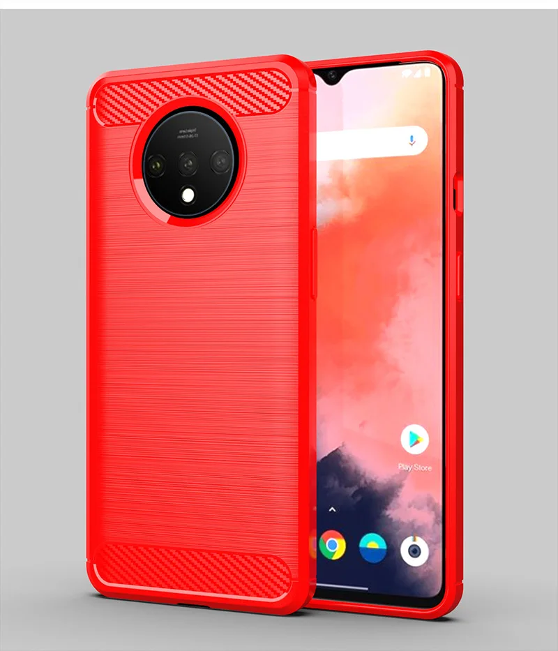 Для OnePlus 7T чехол Силиконовый прочный армированный Мягкий чехол Чехол для OnePlus 7T защитный чехол для телефона Чехлы Fundas Coque