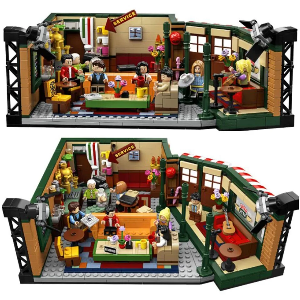 

2020 Classic TV American Drama Friends Central Perk Cafe Fit legoinglys Friends Model Building Block Bricks 21319 Toy Gift Kid