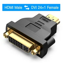 

Connector Converter DVI D 24+1 Vention DVI to HDMI Adapter Bi-directional Male to HDMI Female Cable for Projector HDMI to DVI