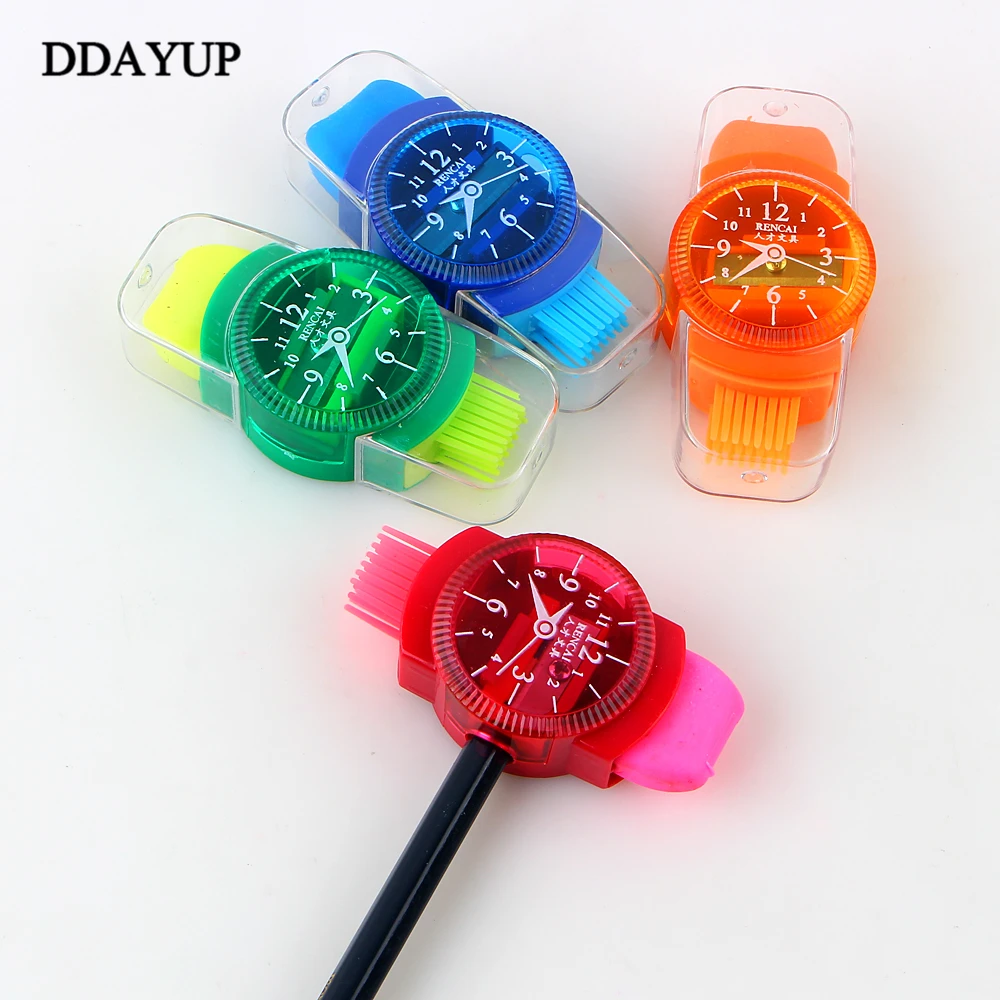 4 шт. новинка мини цветной карандаш для точилок шлифовальный станок с резиной